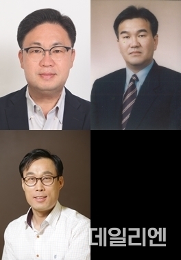 위 좌측부터 기회경기수석 강권찬, 정책수석 김남수, 정무수석 김달수 내정자