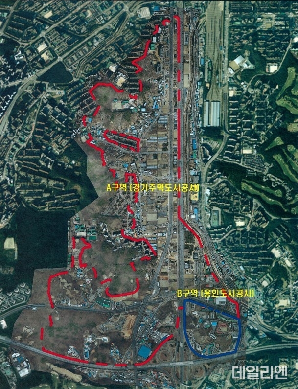 경기용인 플랫폼시티 보상기관 별 담당구역