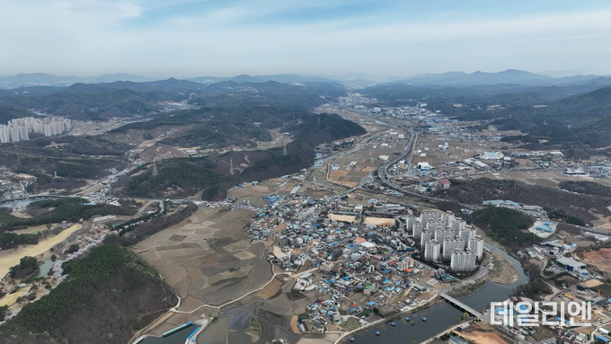 첨단 시스템반도체 국가산단이 들어설 처인구 남사읍과 이동읍 일대 전경