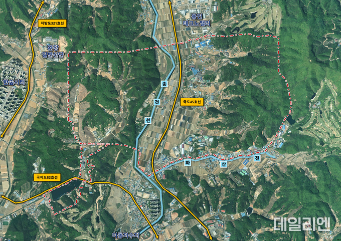 용인 이동남사 첨단 시스템반도체 국가산업단지 위치도