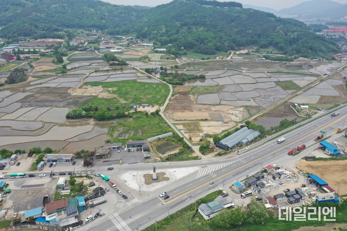 안성 봉업사지 전경