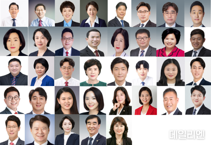 위 좌측부터 이재준 수원시장, 이상일 용인시장, 김은혜 국회의원, 이언주 국회의원, 서영석 국회의원, 경기도의회 ▲조성환 의원 ▲이진형 의원 ▲오석규 의원 ▲황세주 의원 ▲이병숙 의원 ▲이학수 의원 ▲이오수 의원 ▲이서영 의원 ▲임광현 의원 ▲서성란 의원, 수원시의회 ▲김동은 의원 ▲정종윤 의원 ▲김경례 의원 ▲최원용 의원 ▲오혜숙 의원, 용인시의회 ▲박인철 의원 ▲이상욱 의원 ▲기주옥 의원 , 안양시의회 ▲박준모 의원 ▲허원구 의원, 파주시의회 ▲손성익 의원 ▲이진아 의원 , 광주시의회 ▲최서윤 의원, 오산시의회 ▲전예슬 의원, 과천시의회 ▲황선희 의원, 광명시의회 ▲이재한 의원, 시흥시의회 ▲김진영 의원, 포천시의회 ▲임종훈 의원, 이천시의회 ▲김재현 의원, 평택시의회 ▲김명숙 의원, 의원정치발전공헌특별대상 ▲염종현 의원(경기도의회 11대 전반기 의장), 사회발전공헌특별대상 ▲최미금 (사)한국여성유권자경기연맹 회장