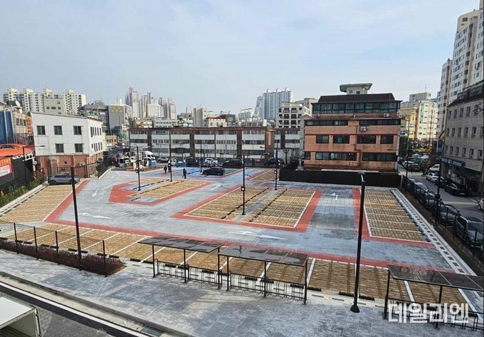 친환경 주차장으로 조성된 토당 제1공영주차장