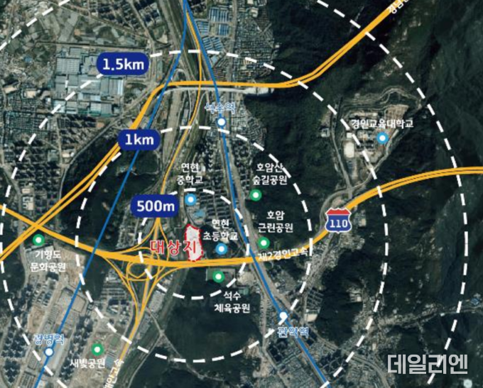연현마을 공원 조성사업 위치도