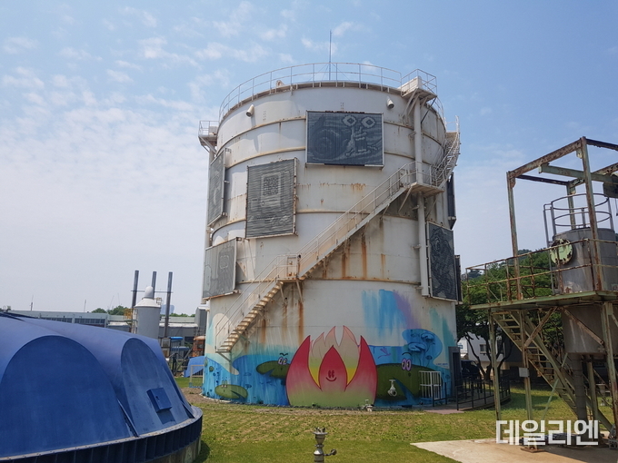 완성된 놀이통 그래피티 작품