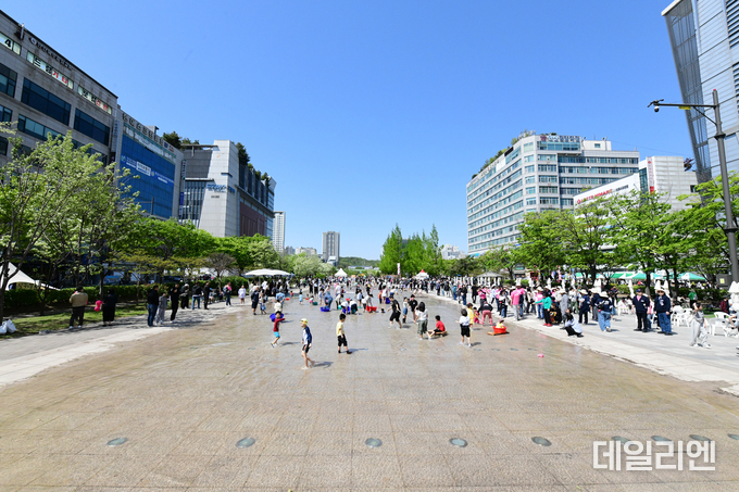 안산문화광장(물의광장) 물놀이터