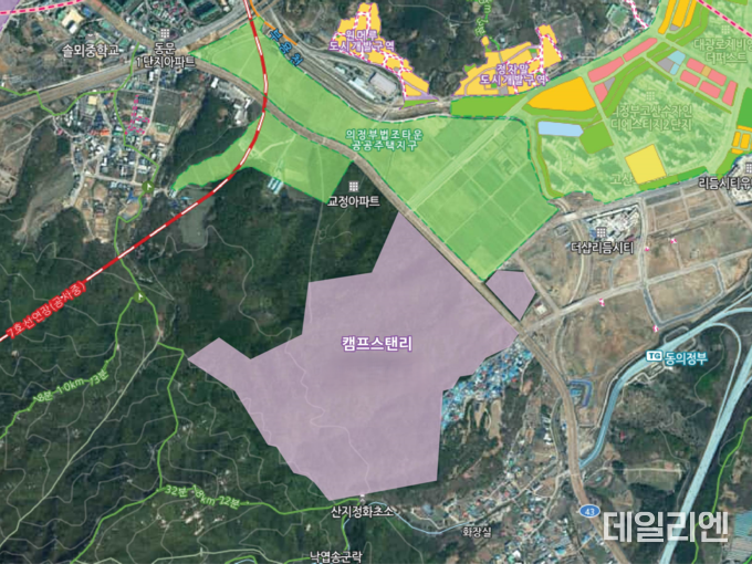 의정부 캠프스탠리 위치도