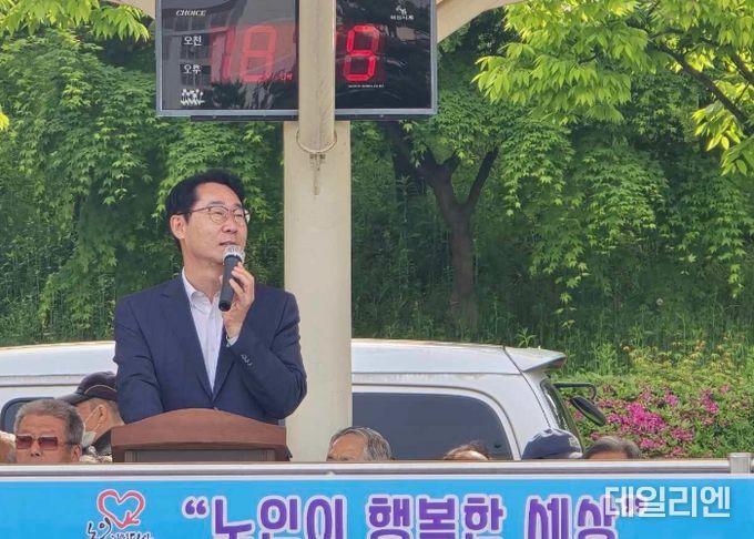 정명근 화성시장, 대한노인회 화성시지회 주최 게이트볼 대회 참석해 선수들 격려