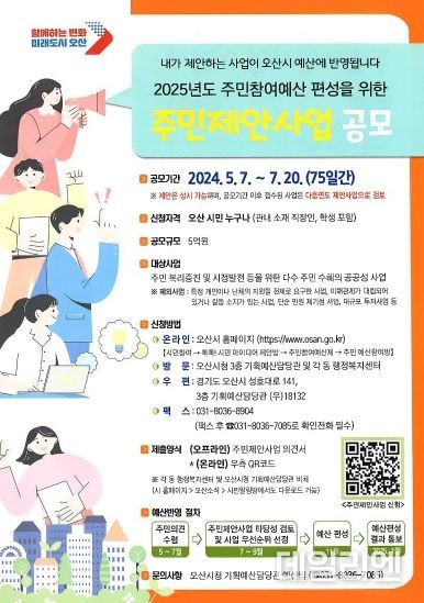 2024년 주민제안사업 공모 홍보지
