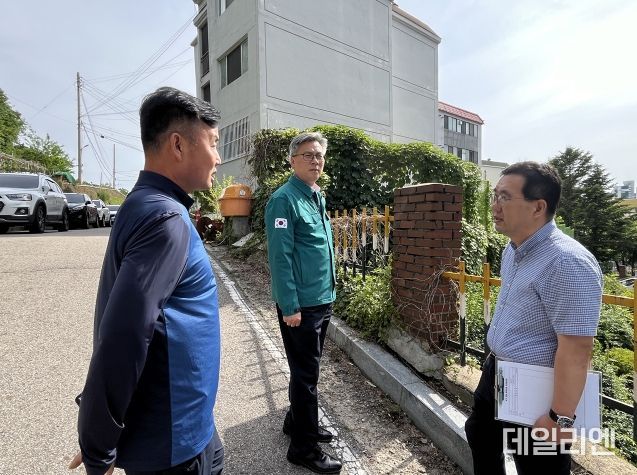 강현도 오산시 부시장, 관내 옹벽시설에 대한 현장 안전점검 실시