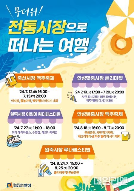 안성시, “무더위 전통시장으로 떠나는 여행” 행사 개최