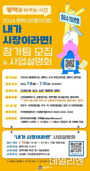 2024년 ‘내가 시장이라면!’ 참가팀 모집