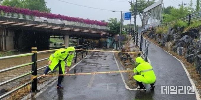 성남시, 18일 7시 호우 경보에 따른 적극대응 실시