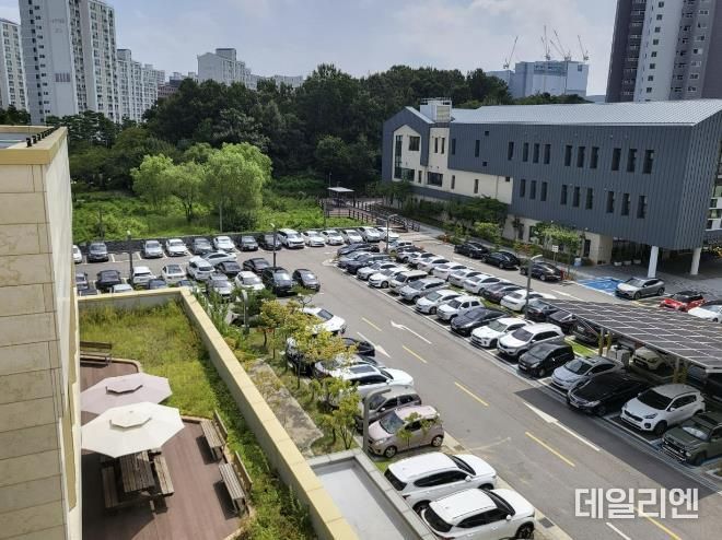 8월 26일부터 유료로 전환되는 용인특례시 서농동주민센터 주차장 모습