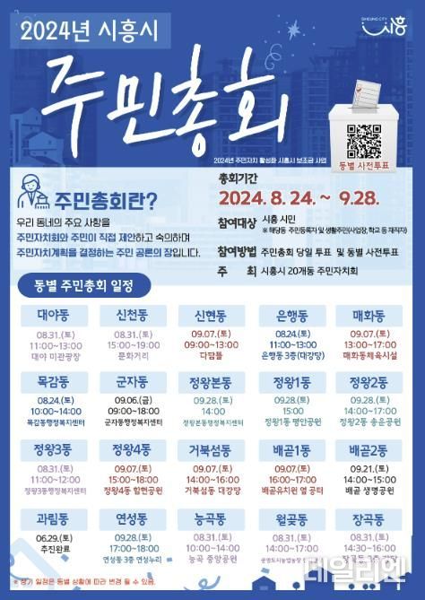 시흥시 20개 동 주민자치회, 시민력 강화할 2024년 주민총회 개최