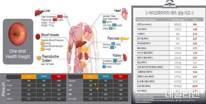 안저영상 기반 바이오 파라메타 예측 모델 및 성능