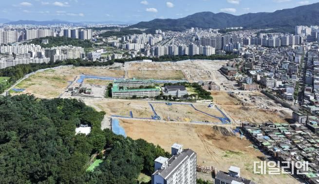 상대원2구역 재개발사업부지 전경 사진