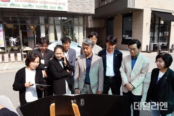 공영주차장 조성 현장