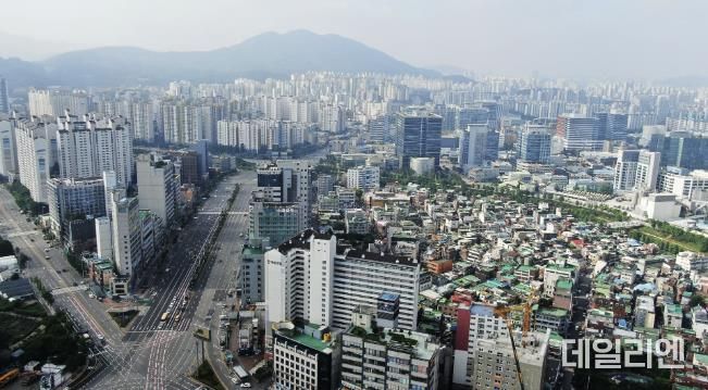 인덕원사거리에서 바라본 안양전경