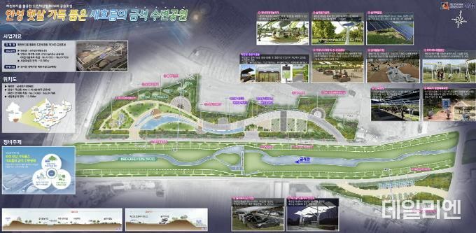 금석 수변공원 계획도