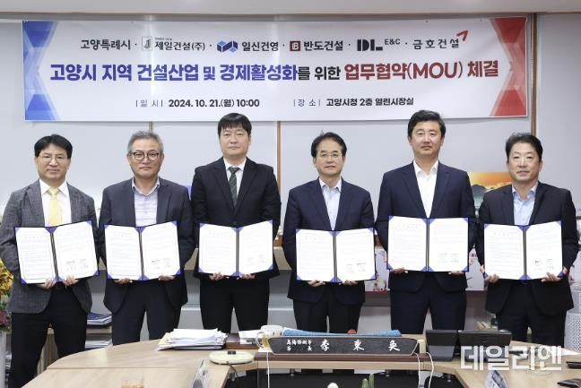고양시 지역건설사업 및 경제활성화를 위한 업무협약식