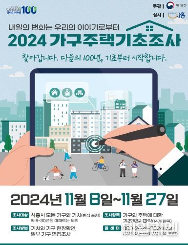 '2024 가구주택기초조사' 포스터
