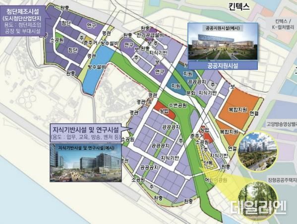 고양일산테크노밸리 구역도