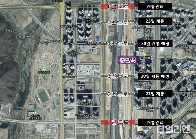 화성 동탄1·2신도시 잇는 경부직선화 상부연결도로 이달 전면 개통!